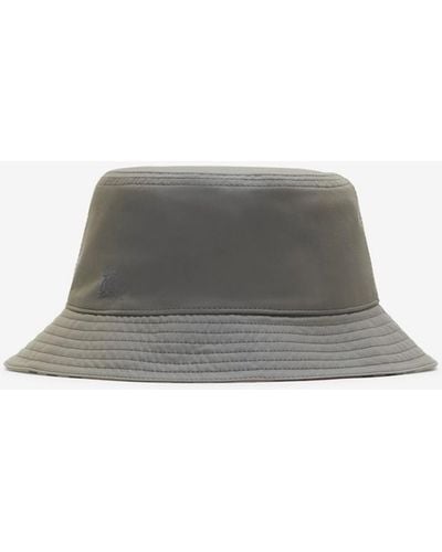 Burberry Reversible Check Bucket Hat - Gray