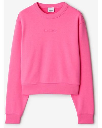 Burberry Cotton Sweatshirt - Pink