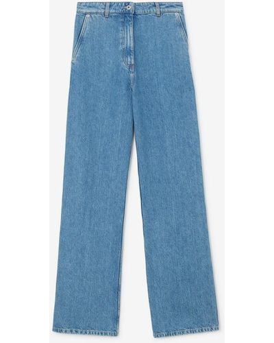 Burberry Relaxed Fit Jeans - Blue