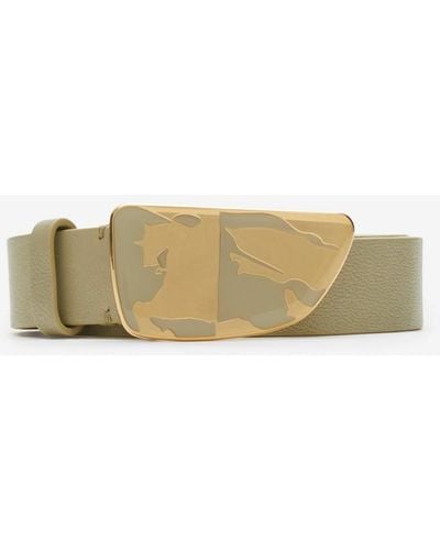 Burberry Leather Shield Ekd Belt - Green
