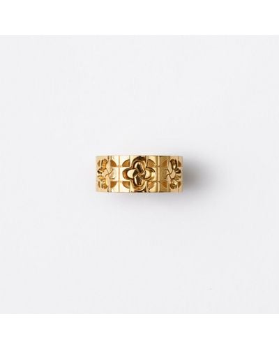 Burberry Rose Monogram Ring - Metallic