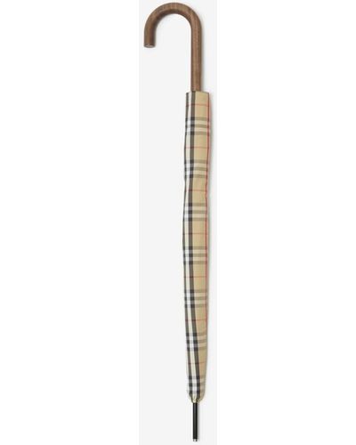 Burberry Nylon-Regenschirm in Check - Weiß