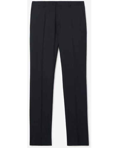 Burberry Wool Tailored Pants - Black