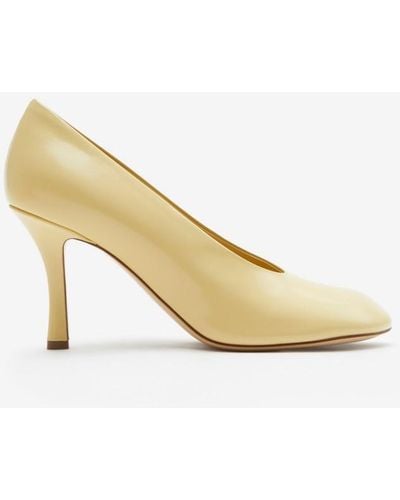 Burberry Leather Baby Pumps - Metallic