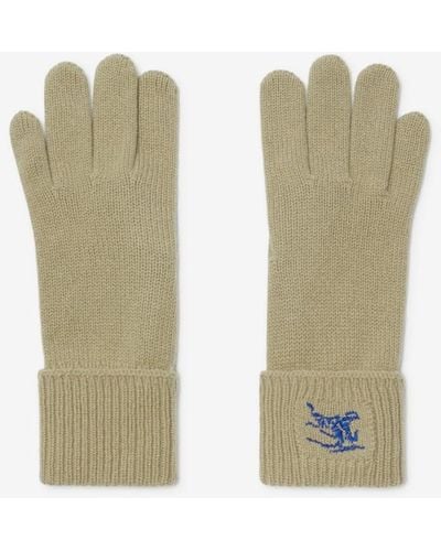 Burberry Cashmere Blend Gloves - Green