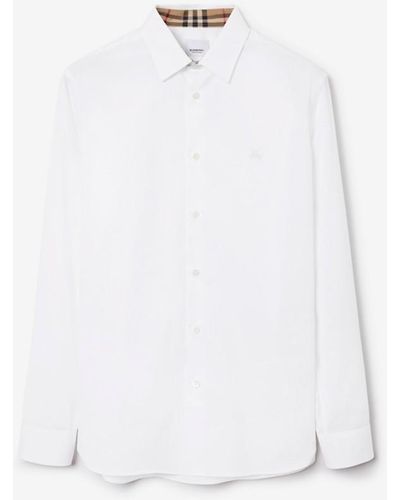 Burberry Stretch Cotton Shirt - White