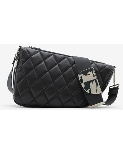 Burberry Medium Shield Messenger Bag - Black