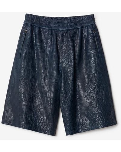 Burberry Leather Shorts - Gray
