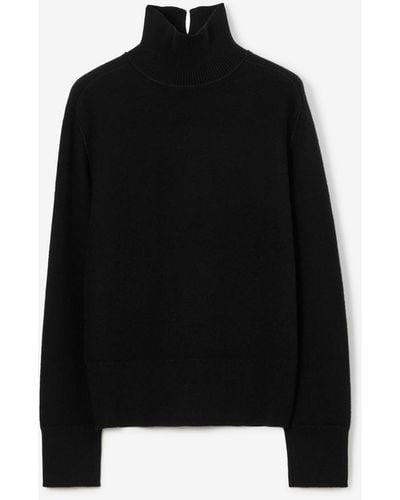 Burberry Wool Cashmere Sweater - Black