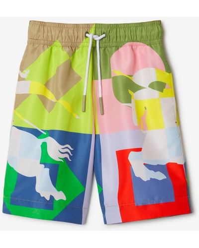 Burberry Ekd Swim Shorts - Green