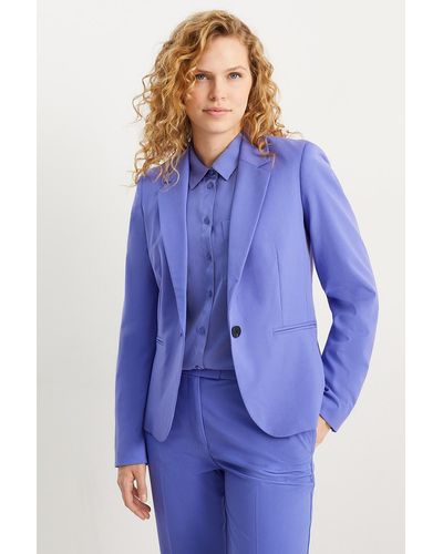 C&A Business-blazer-getailleerd - Blauw