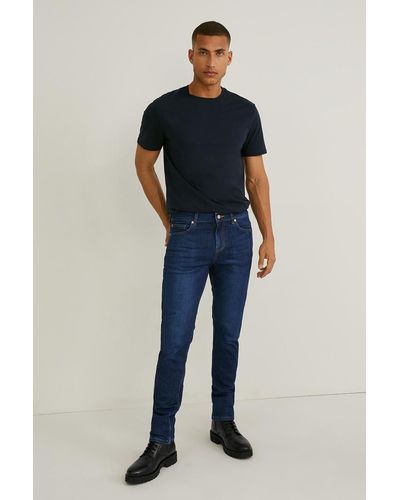 C&A Premium Denim By -slim Jeans - Blauw