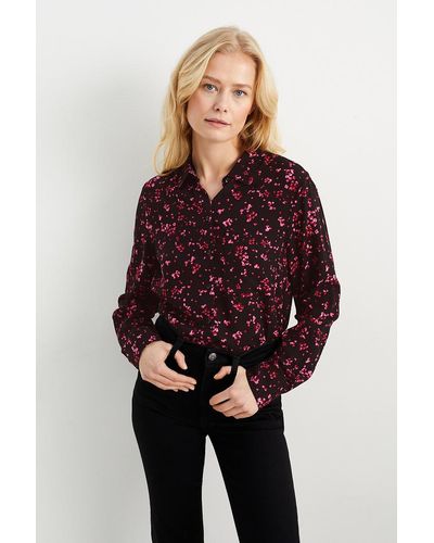 C&A Blouse-gebloemd - Rood