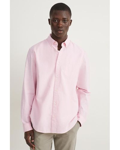 C&A Overhemd Oxford-regular Fit-button Down - Roze