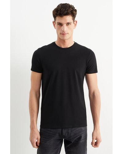 C&A T-shirt-flex - Zwart