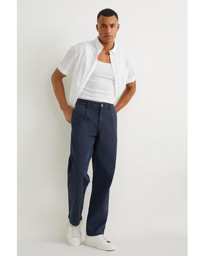 C&A Chino-relaxed Fit - Blauw