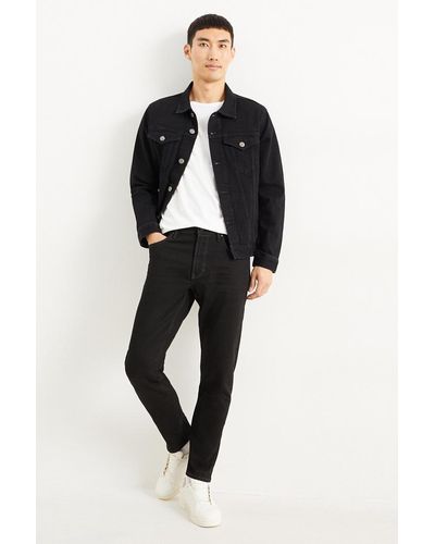 C&A Slim Tapered Jeans - Zwart