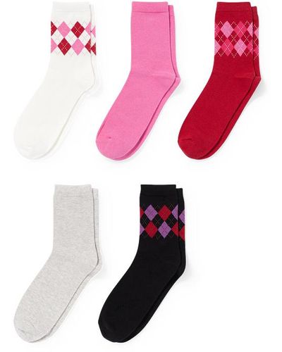 C&A Set Van 5 Paar-sokken - Roze