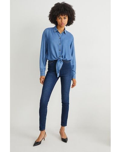 C&A Jegging jeans-high waist-LYCRA® - Azul