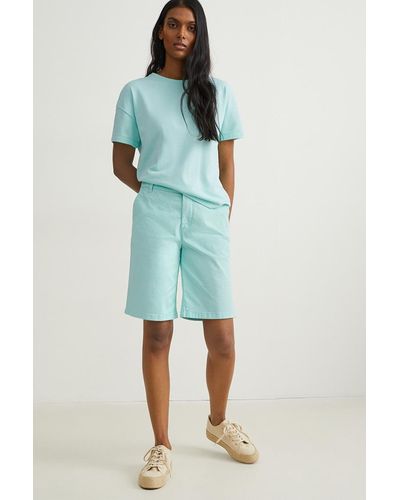 C&A Basic-bermuda-mid Waist - Groen