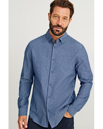 C&A Overhemd-regular Fit-button Down - Blauw
