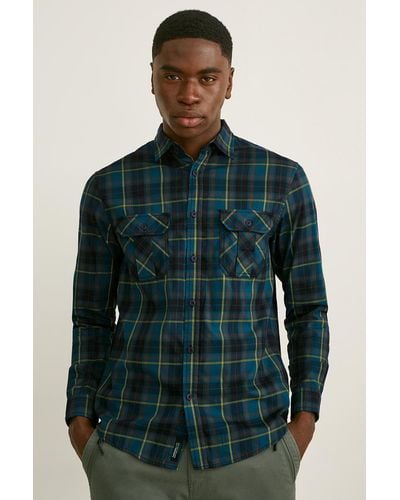 Camisas informales de botones C A de hombre Rebajas en l nea