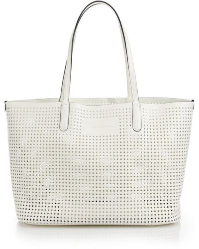 Marc by Marc Jacobs White/Black Coated Canvas Large Graffiti Tote Marc by  Marc Jacobs | The Luxury Closet