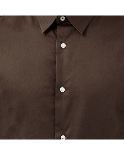 River Island Chocolate Brown Long Sleeve Shirt