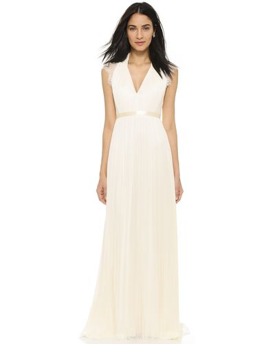 Catherine Deane Laverne Gown - Oyster - Natural