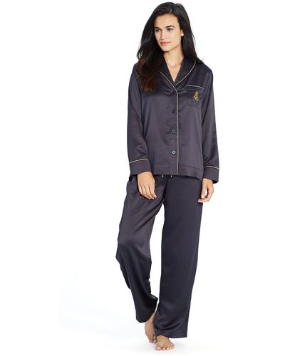 Ralph Lauren Satin Pajama Set - Black