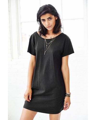 Truly Madly Deeply Open-Back T-Shirt Dress - Black