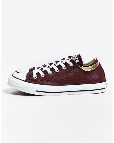 Converse Chuck Taylor All Star Leather Low-top Sneaker - Purple