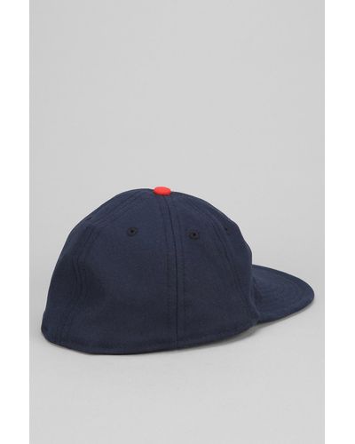 Urban Outfitters Ebbets Field 8 Panel Baseball Hat - Blue