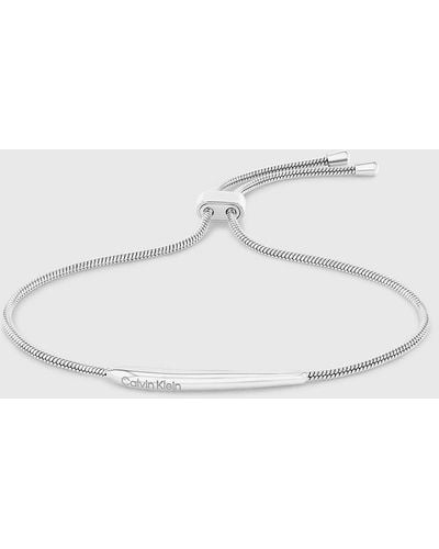 Calvin Klein Bracelet - Elongated Drops - White