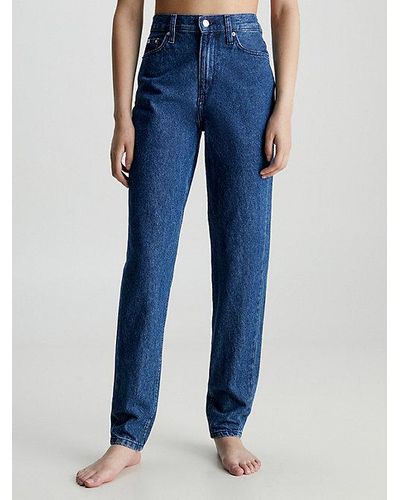 Calvin Klein Mom Jeans - Blauw