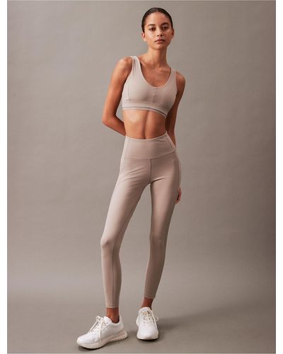 Calvin Klein Performance Embrace Super High Waist 7/8 Leggings - Brown