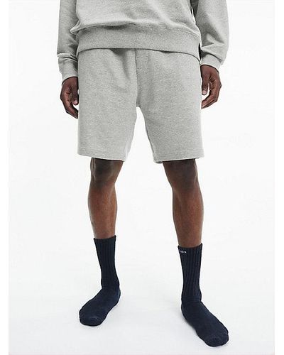 Calvin Klein Lounge-Shorts - Modern Cotton Terry - Grau