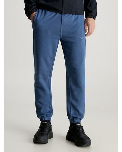 Calvin Klein Pantalón de chándal holgado de felpa de algodón - Azul