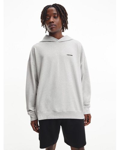 Calvin Klein Sweat-shirt à capuche d'intérieur - Modern Cotton - Gris