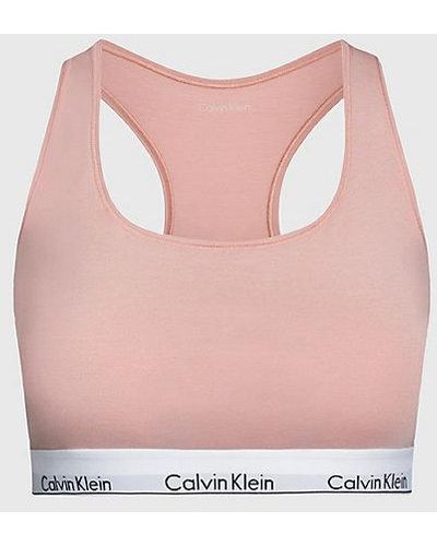 Calvin Klein Grote Maat Bralette - Modern Cotton - Roze