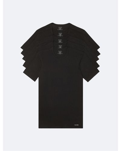 Calvin Klein Cotton Classics 5-pack Crewneck T-shirt - Black