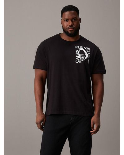 Calvin Klein Plus Size Graphic Logo T-shirt - Black