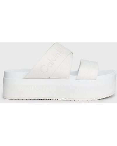 Calvin Klein Sandales plateforme - Blanc