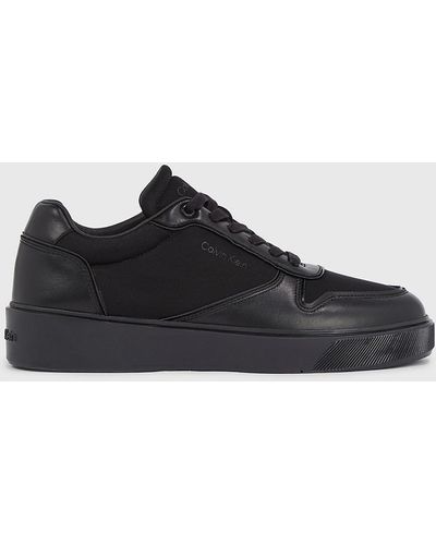 Calvin Klein Leather Trainers - Black