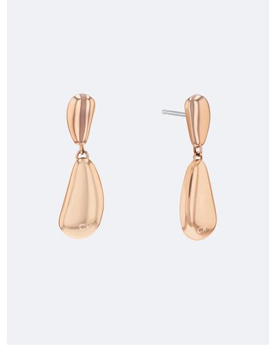 Calvin Klein Drop Earrings - White