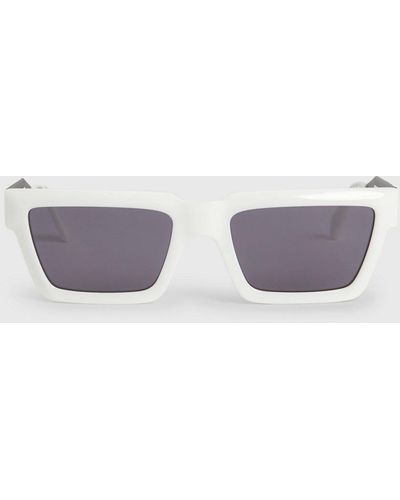 Calvin Klein Rectangle Sunglasses Ckj22641s - White