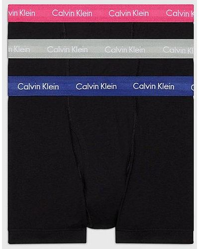 Calvin Klein 3-pack Boxers - Cotton Stretch Wicking - Zwart