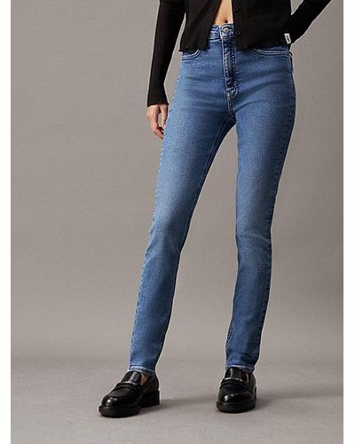 Calvin Klein High Rise Skinny Jeans - Blauw