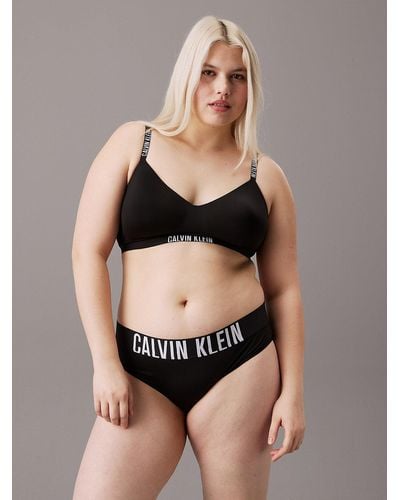 Calvin Klein Plus Size Bikini Briefs - Intense Power - Black