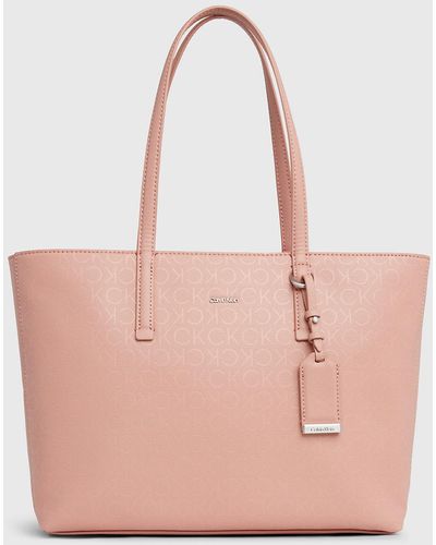 Calvin Klein Sac cabas avec logo - Rose